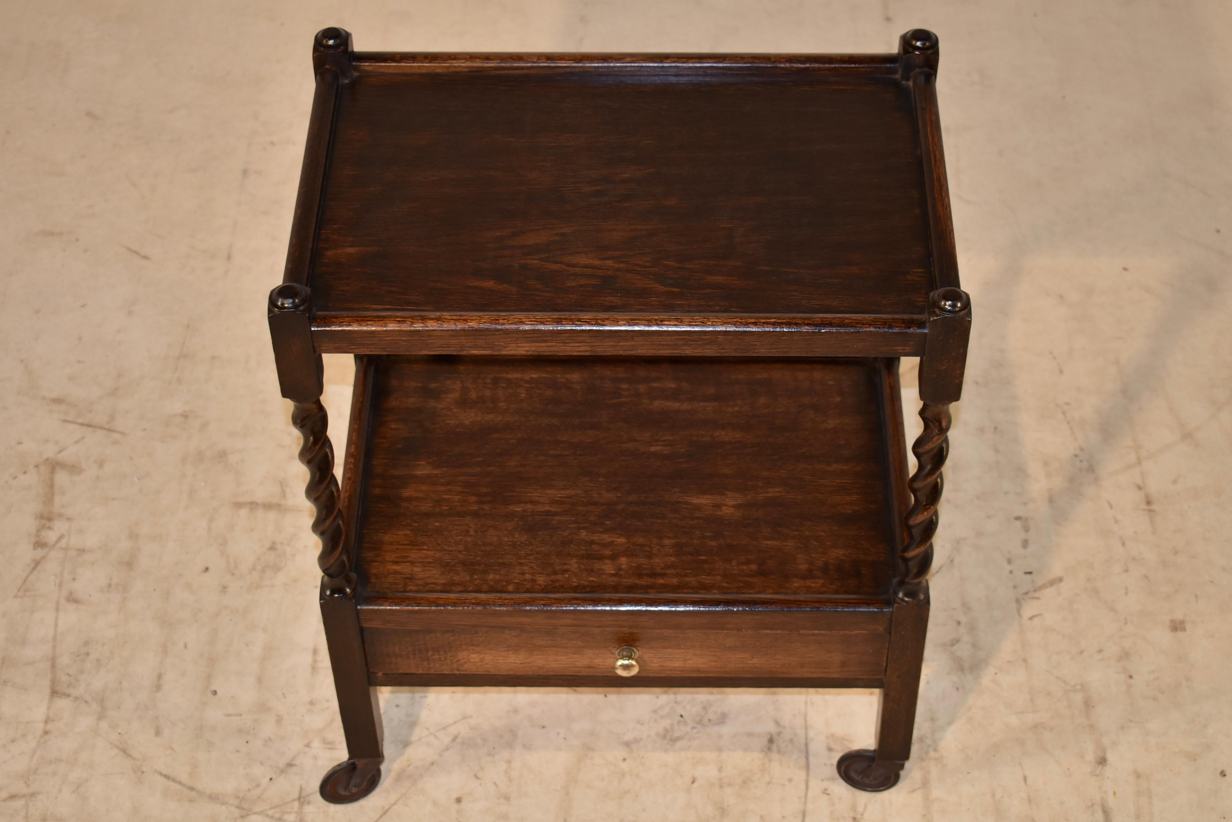 Edwardian Oak Drink Cart, c. 1900 5