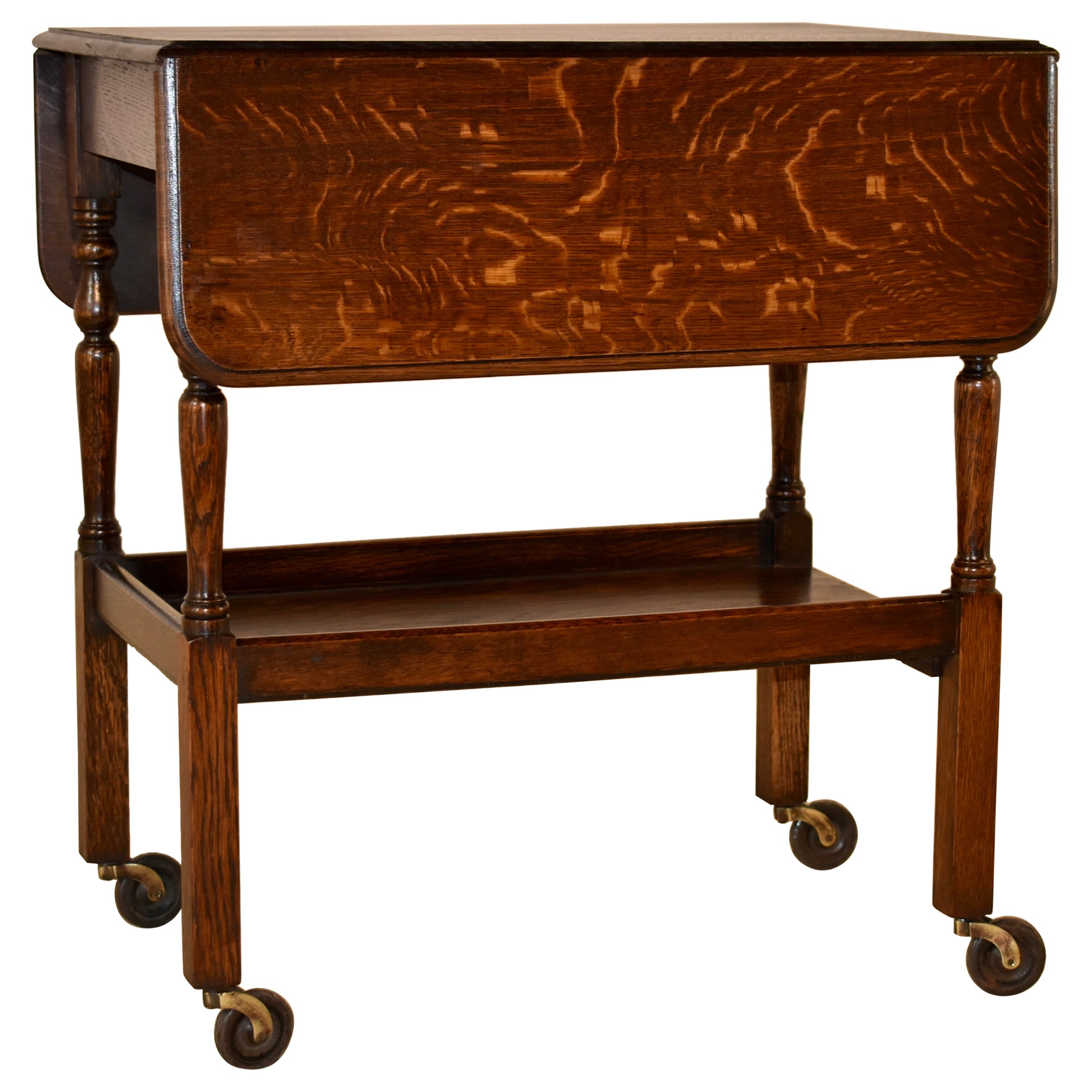 Edwardian Oak Drink Cart, circa 1900