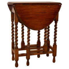 Edwardian Oak Gate Leg Table, c. 1900