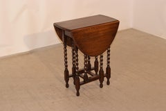 Edwardian Oak Gate Leg Table
