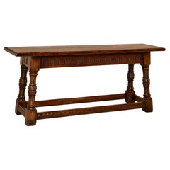 Edwardian Oak Joint Bench from England, Circa 1900