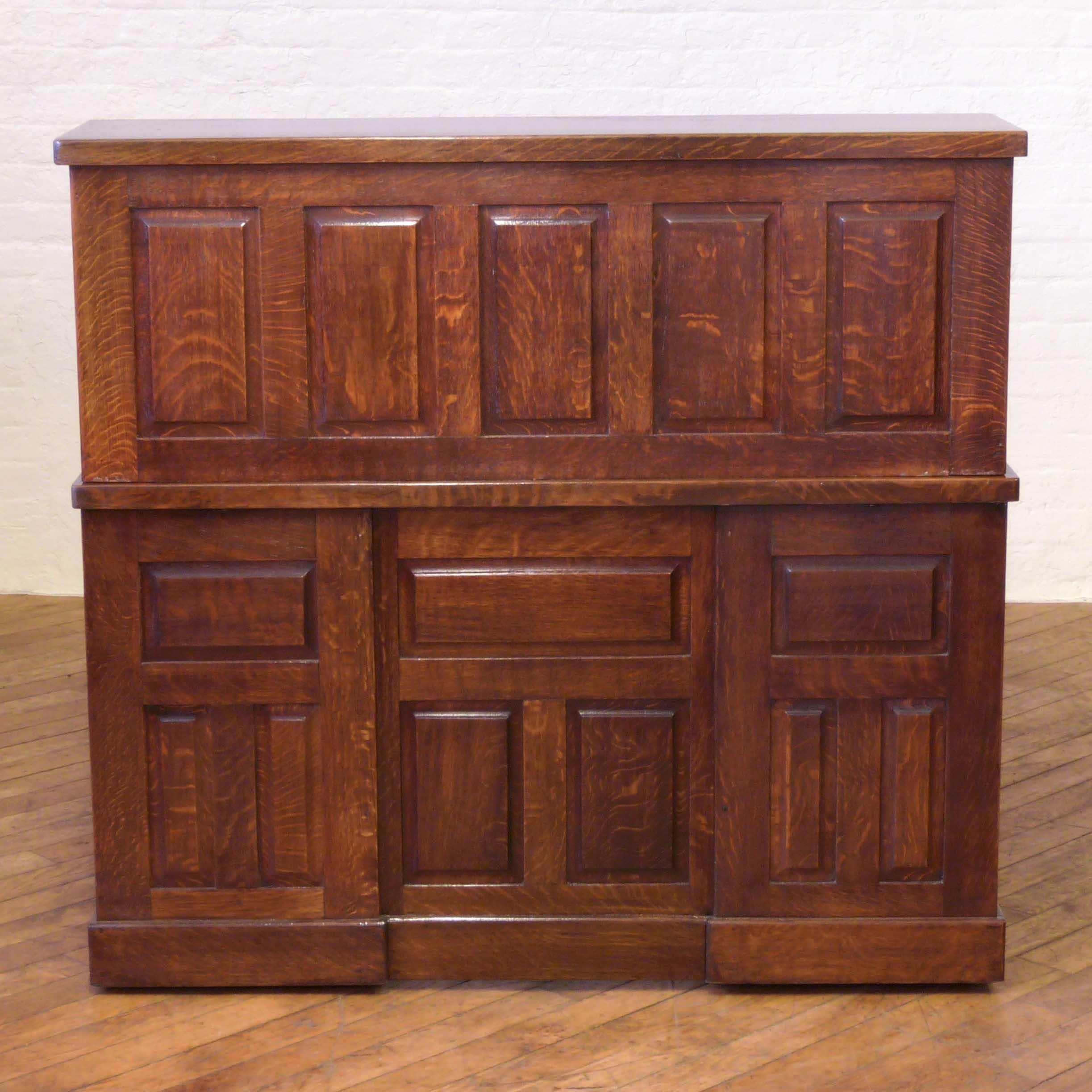 Edwardian Oak Roll Top Desk For Sale 11