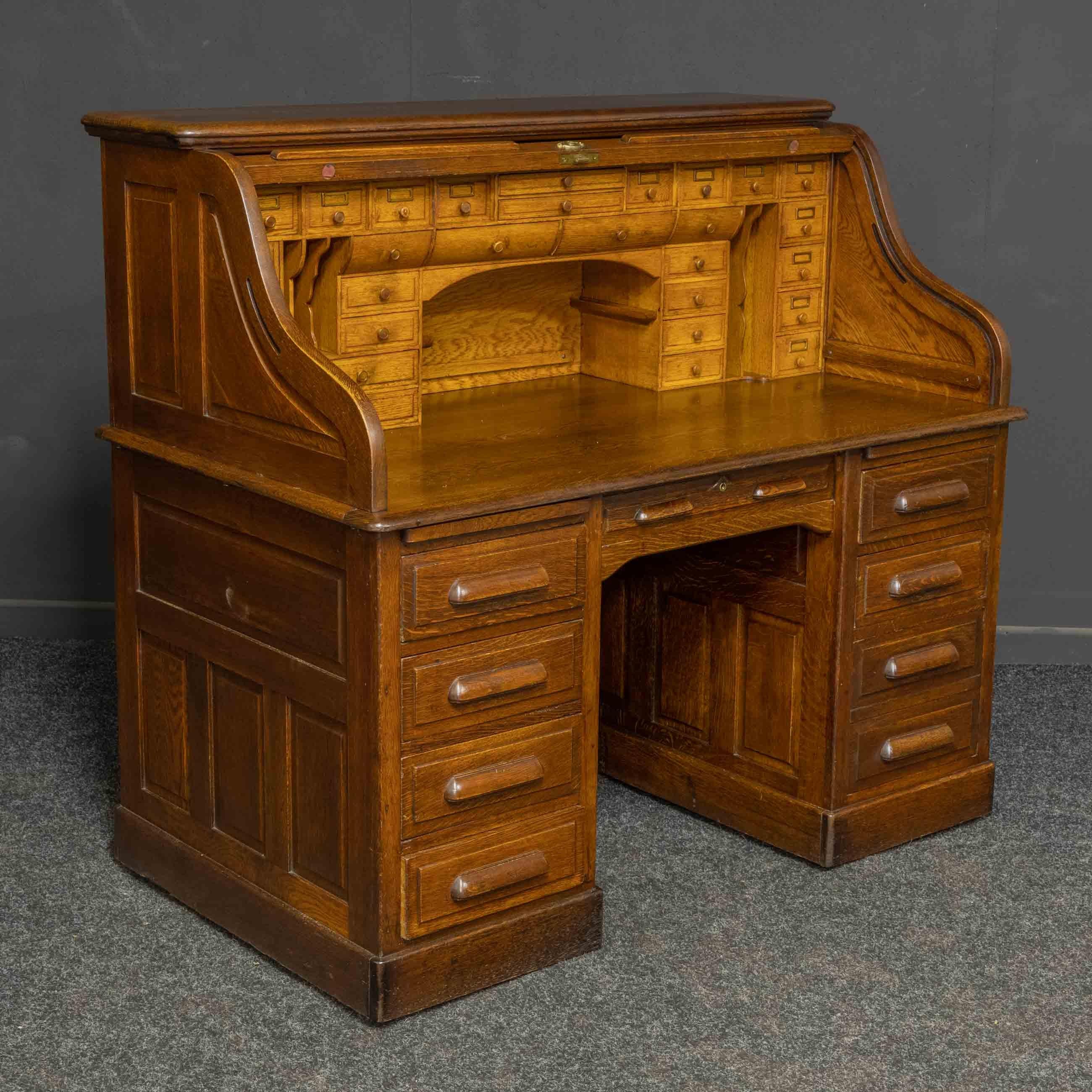 edwardian roll top desk