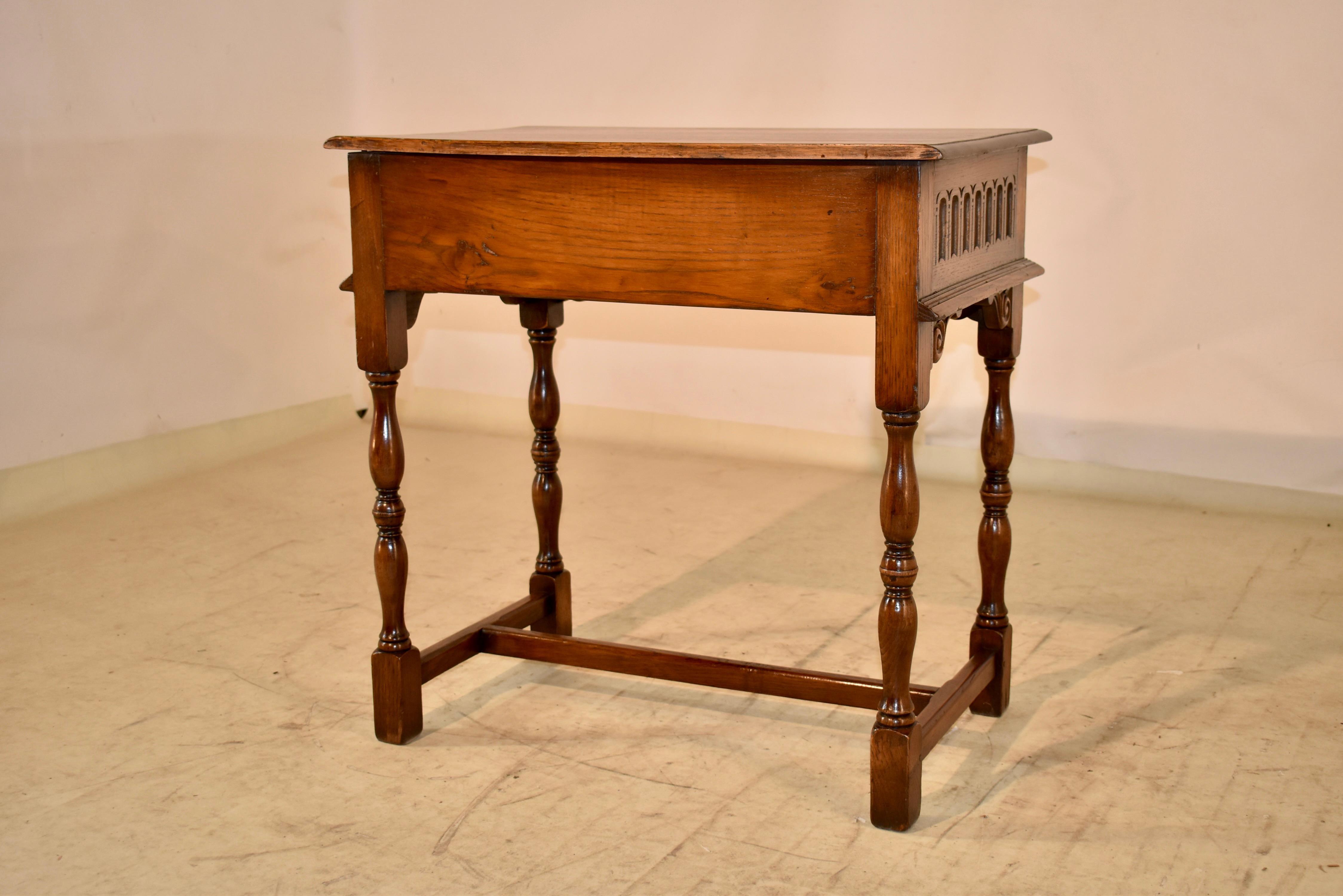 Edwardian Oak Side Table, C. 1900 For Sale 5