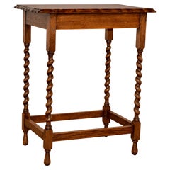 Edwardian Oak Side Table, c. 1900