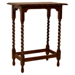 Edwardian Oak Side Table, C. 1900