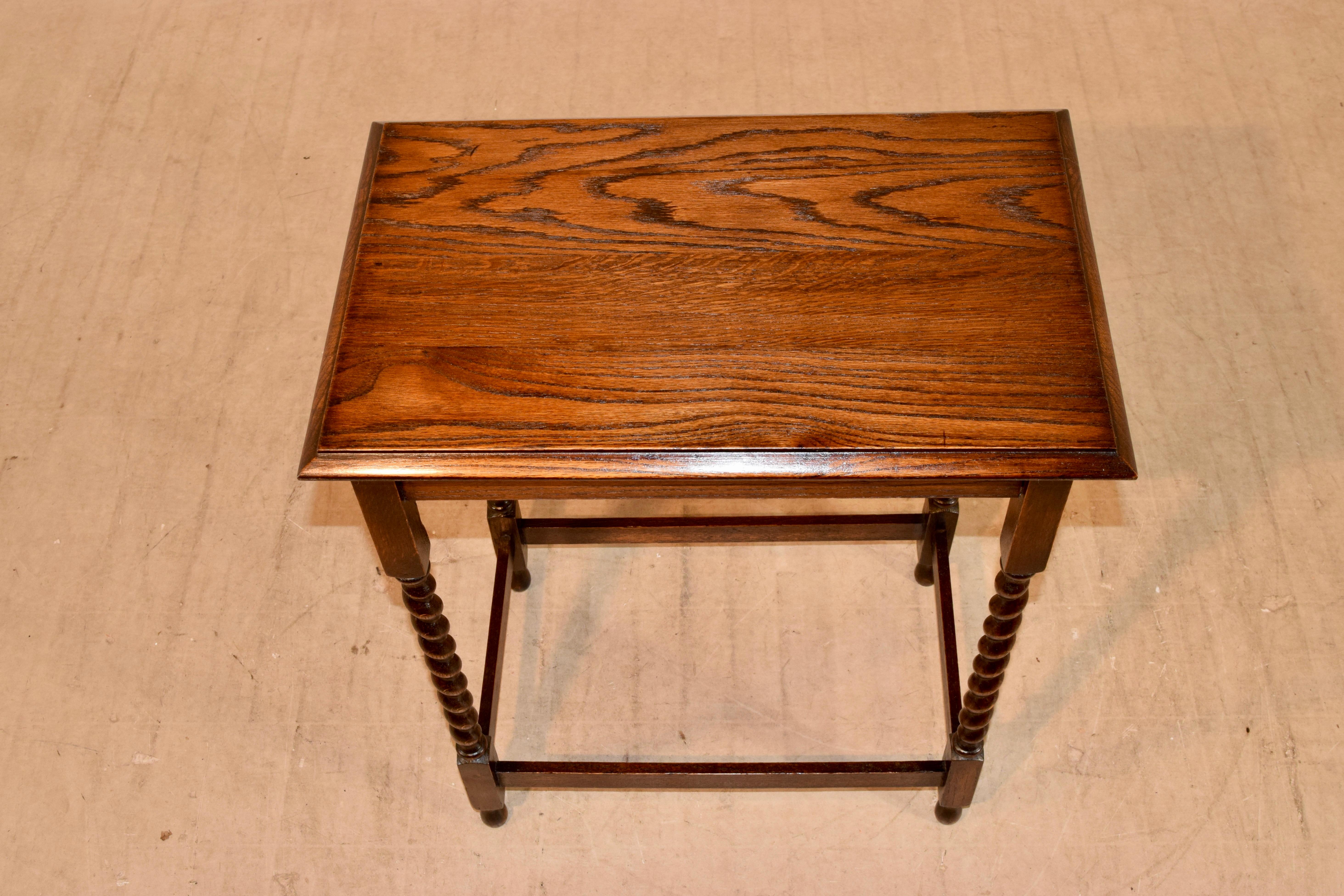 Edwardian Oak Side Table, c.1900 1