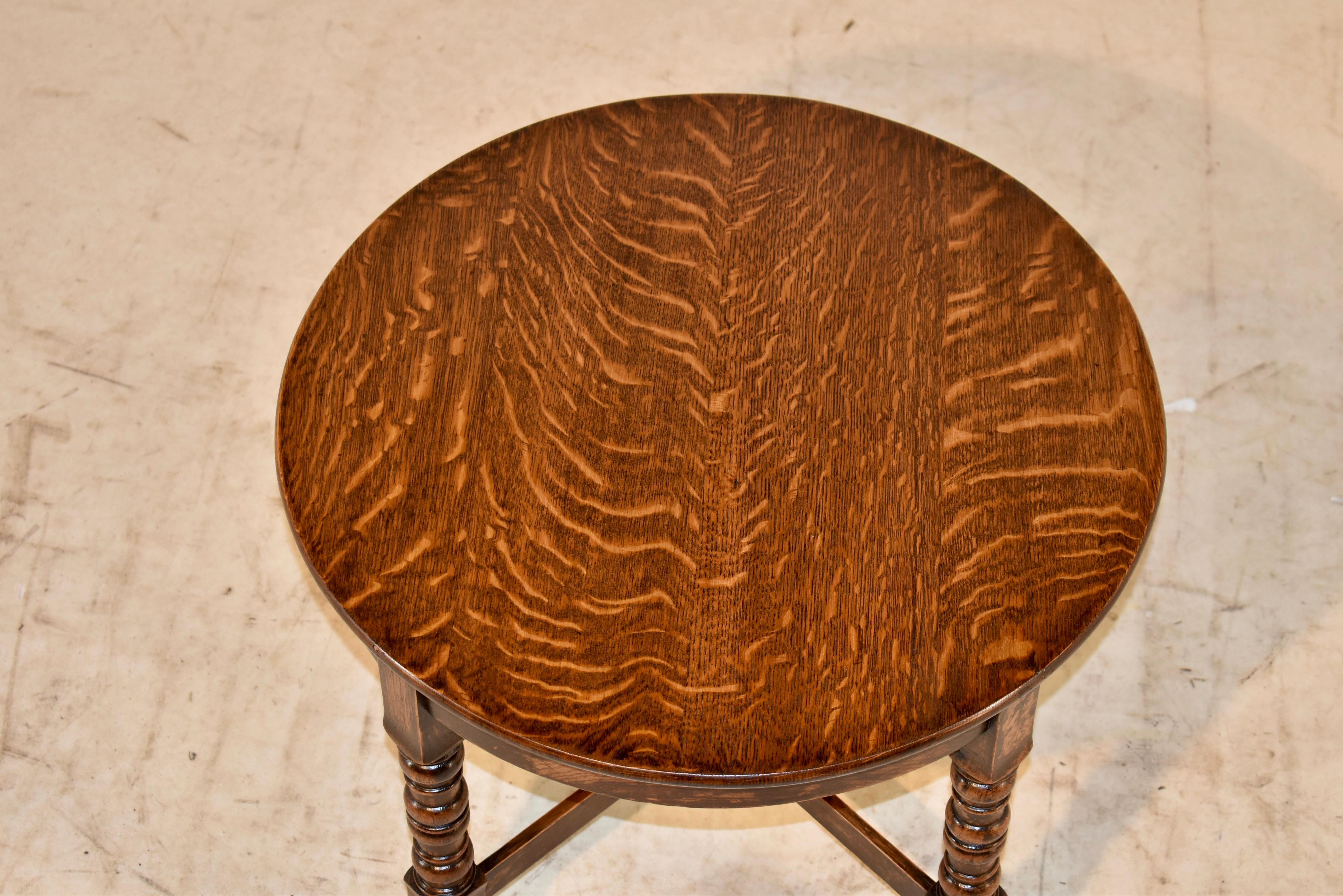 Edwardian Oak Side Table, circa 1900 For Sale 2