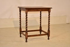 Edwardian Oak Side Table from England, Circa 1900