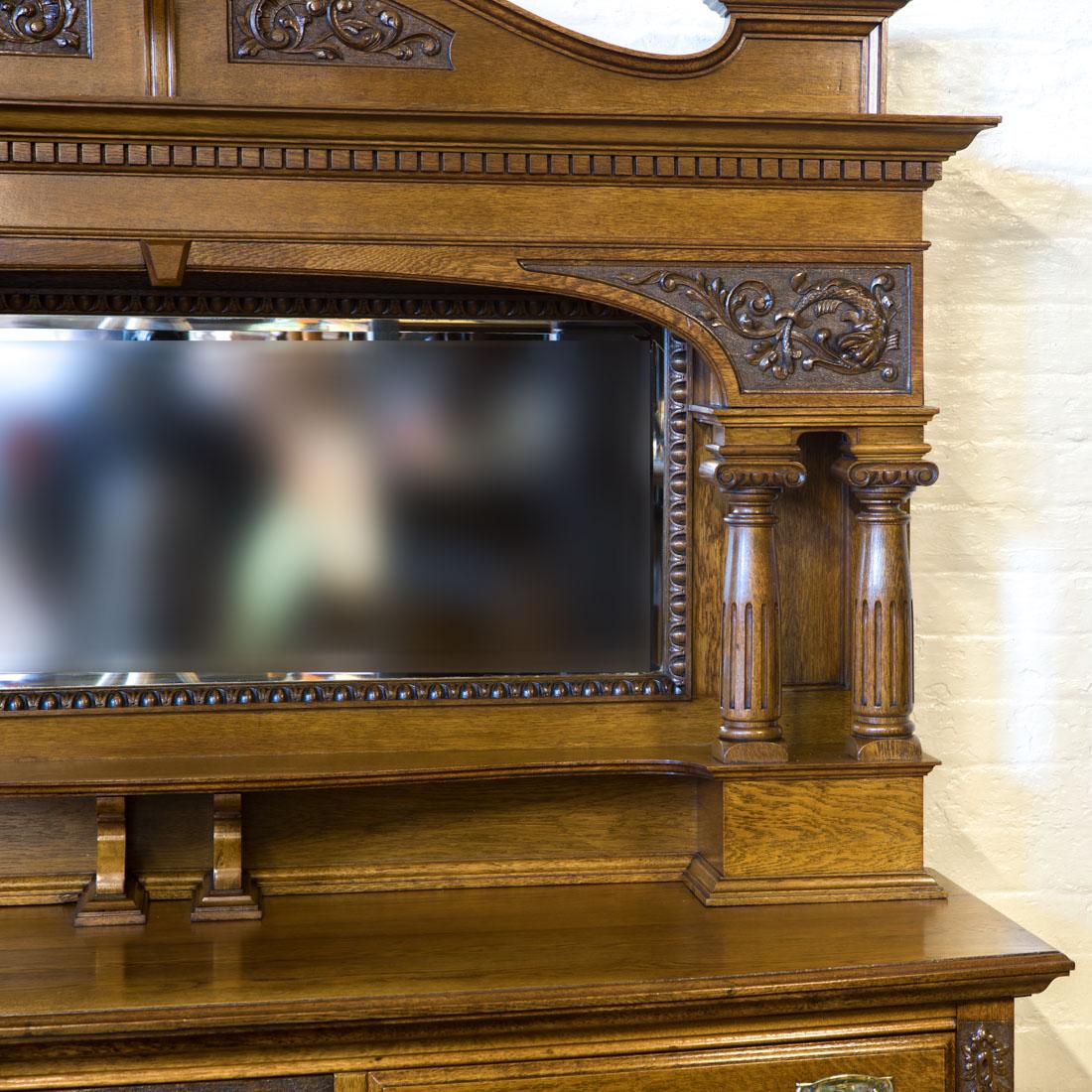 Edwardian Oak Sideboard 1