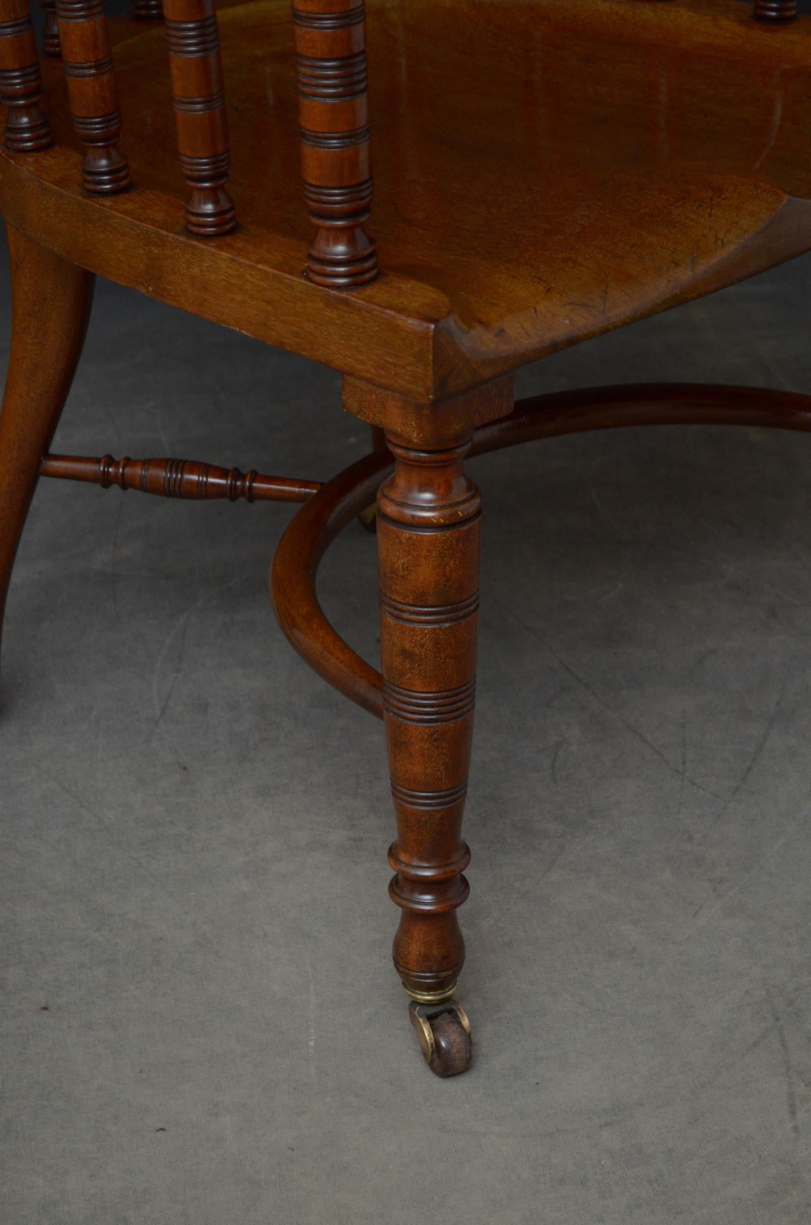 Edwardian Office Chair in Mahogany 1