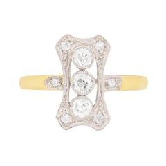 Antique Edwardian Old Cut Diamond Cluster Ring, circa 1910