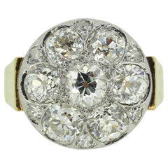 Anillo de diamantes talla antigua eduardiana