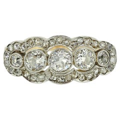 Used Edwardian Old Cut Diamond Five-Stone Cluster Ring