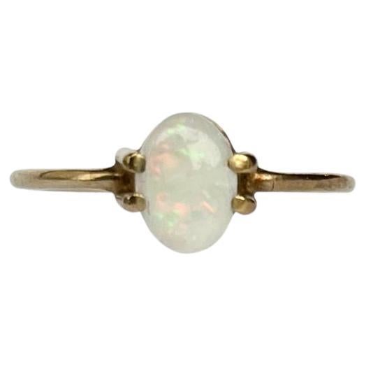 Edwardian Opal and 9 Carat Gold Ring For Sale