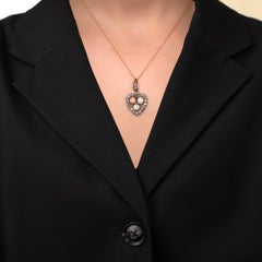 Edwardian Opal & Diamond Pendant Circa 1910