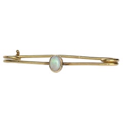 Edwardian Opal Pin Brooch