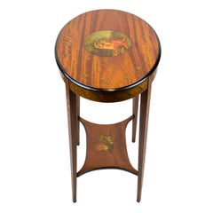 Edwardian Painted Satinwood Two-Tier Occasional Table, English, ca. 1900