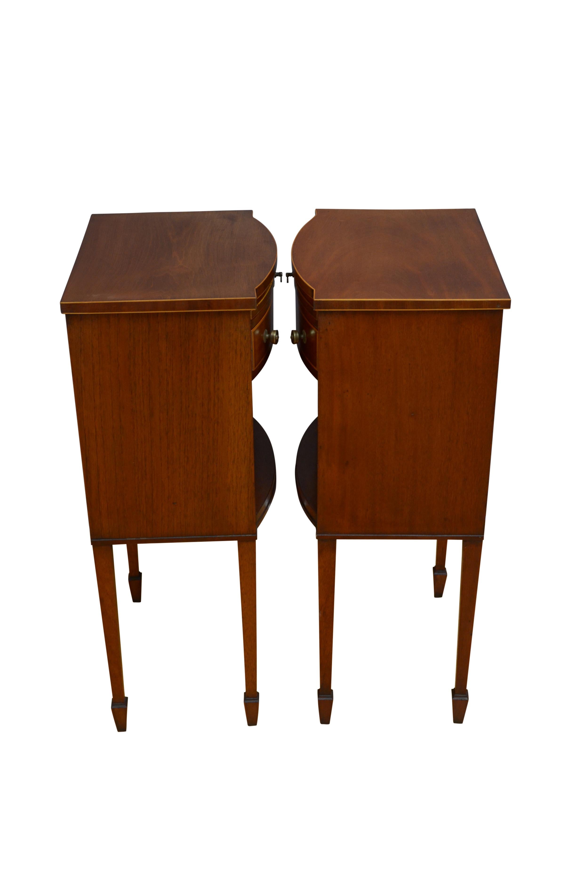 Edwardian Pair of Bedside Cabinets 5