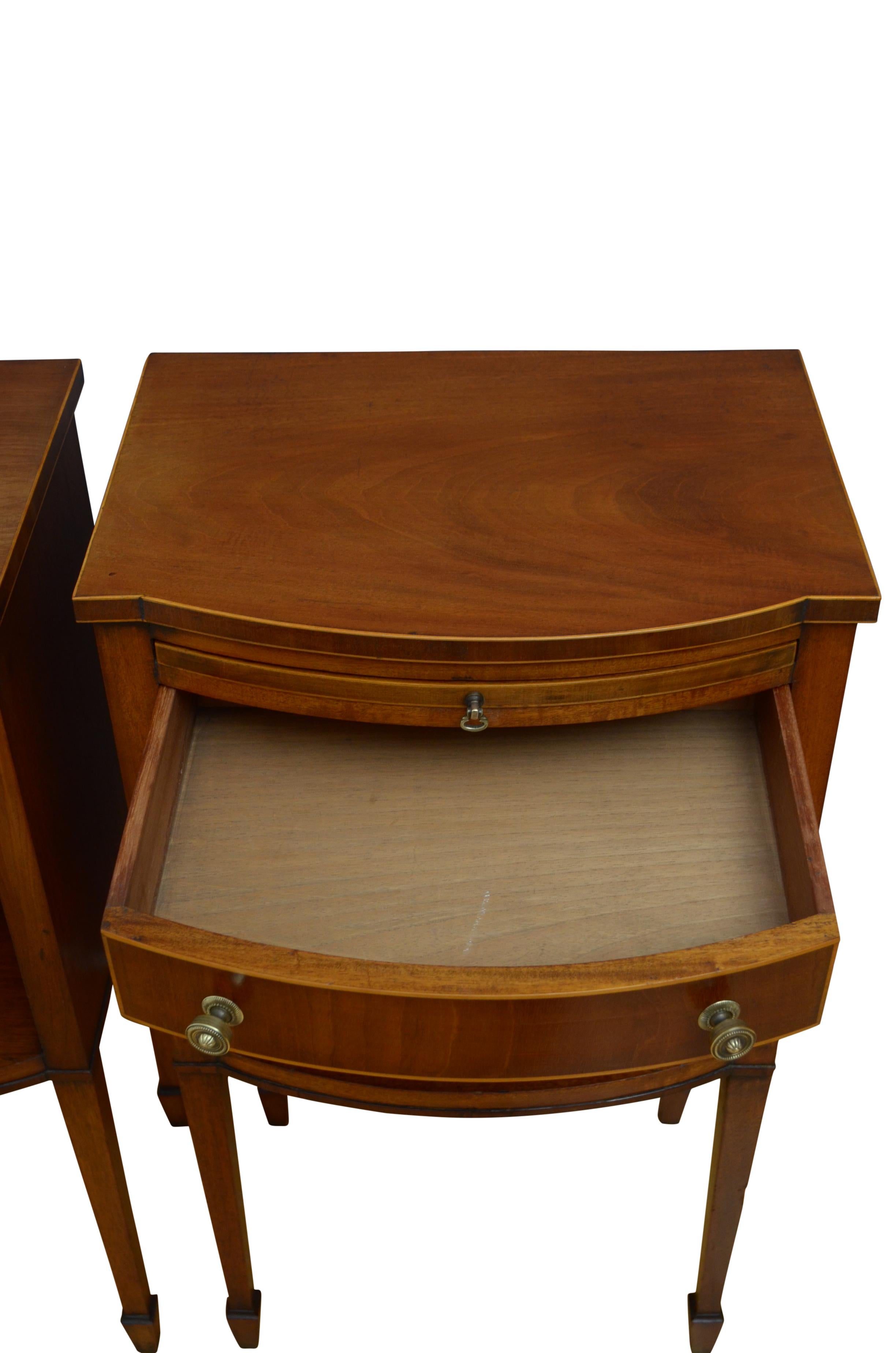 Edwardian Pair of Bedside Cabinets 2