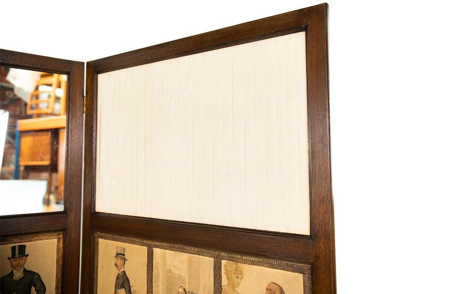 Three fold screen

Edwardian panelled room divider screen featuring Leslie Matthew Ward “Spy” prints 

A circa 1910 Edwardian Mahogany folding screen or room divider is offered for sale. The panels are decorated with “Spy” and similar caricature