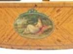 Edwardian Parcel Gilt Satinwood Bed Stand