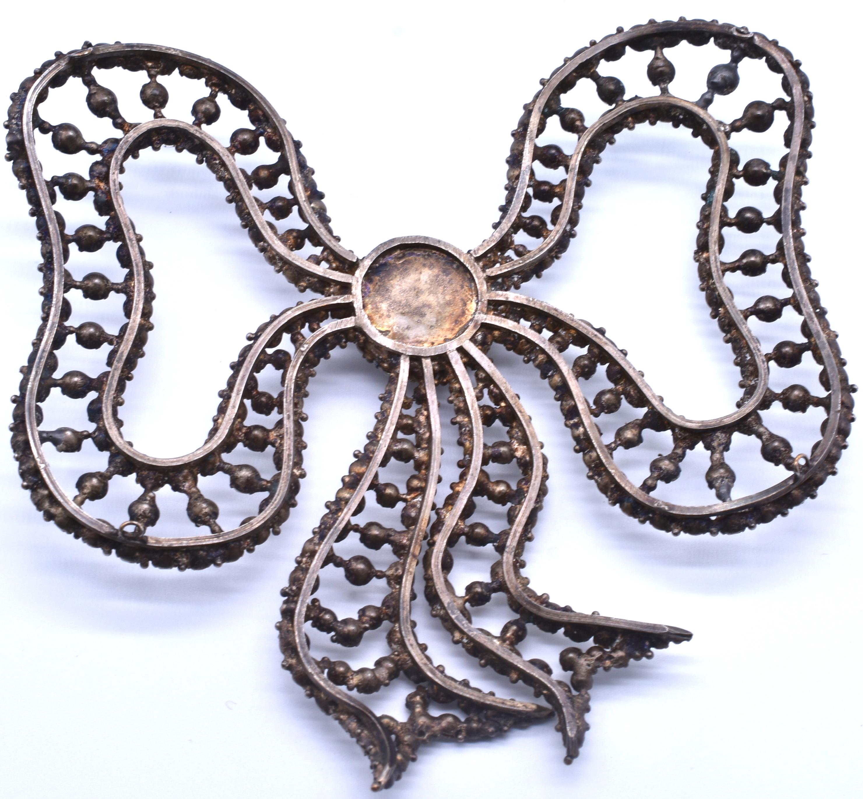 Women's Edwardian Paste Bow Dress Ornament