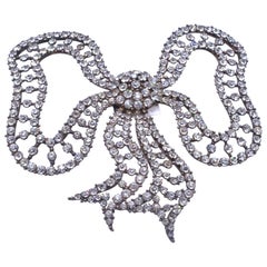 Edwardian Paste Bow Dress Ornament