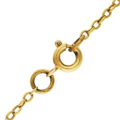 Edwardian Pearl & Tourmaline Necklace 8.90 grams