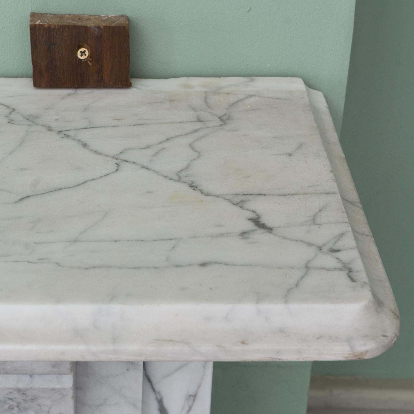 Edwardian Pencil Vein Marble Chimneypiece 9