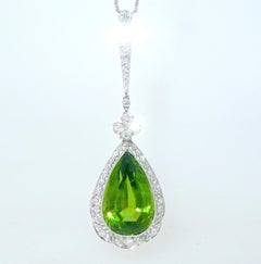 Edwardian Peridot and Diamond Necklace, Shreve & Co., circa 1918