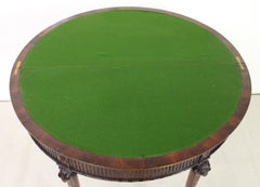 Edwardian Period Adams Style Mahogany Card Table