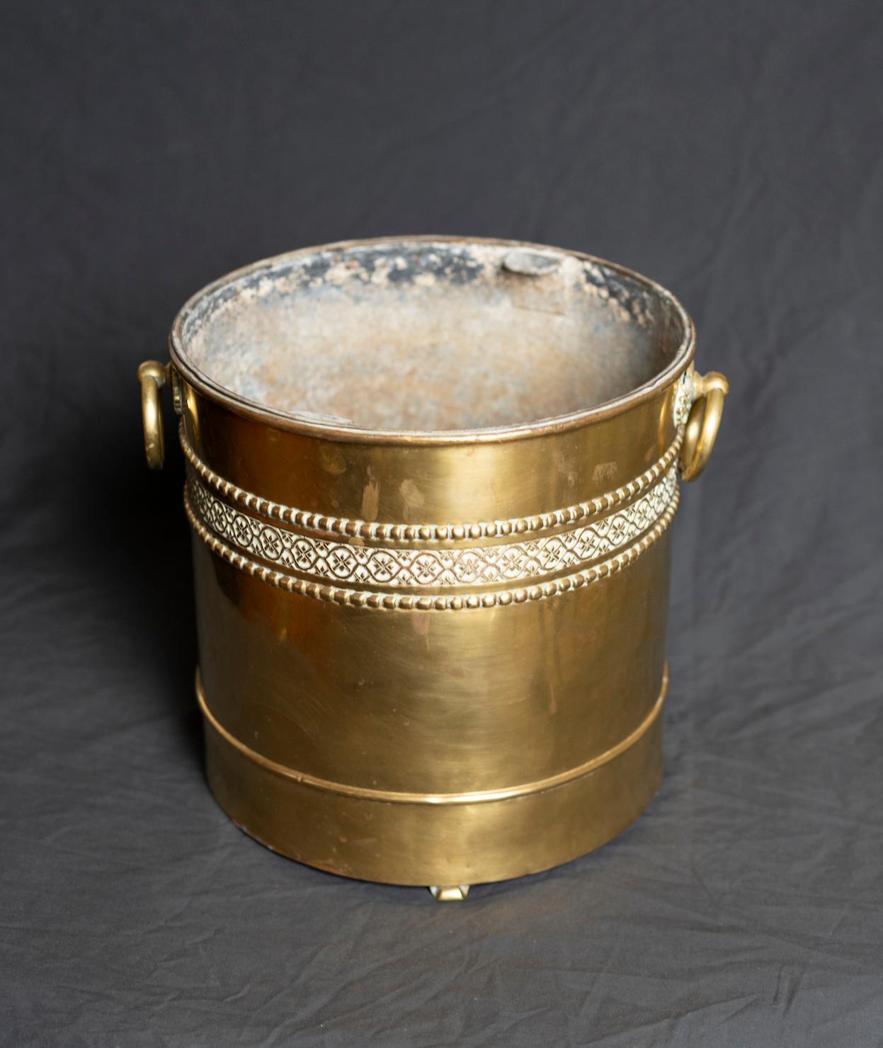 old brass pots