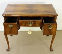 Edwardian Period Burr Walnut Lamp Table