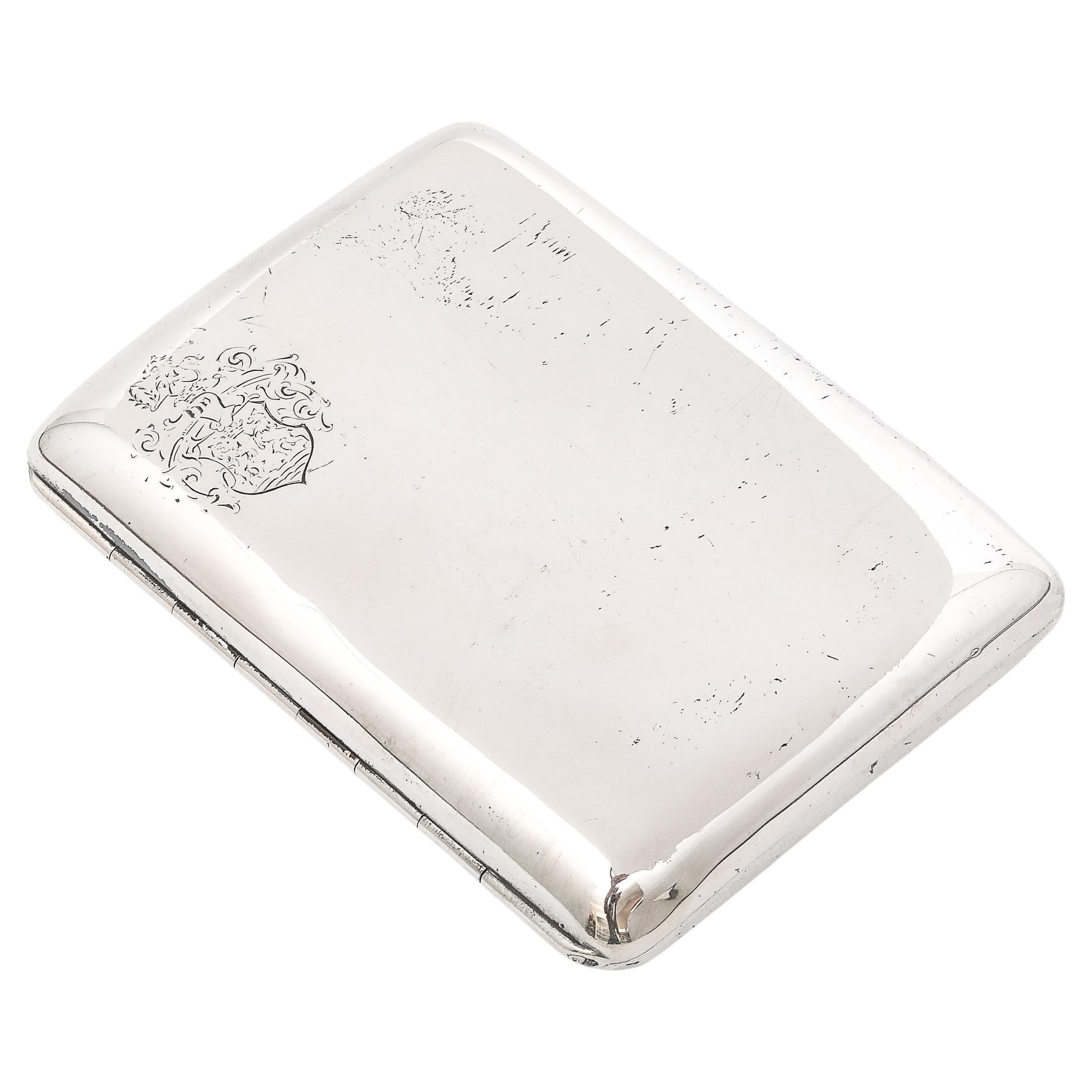 Edwardian Period Continental Silver (.800) Austrian Cigarette Case