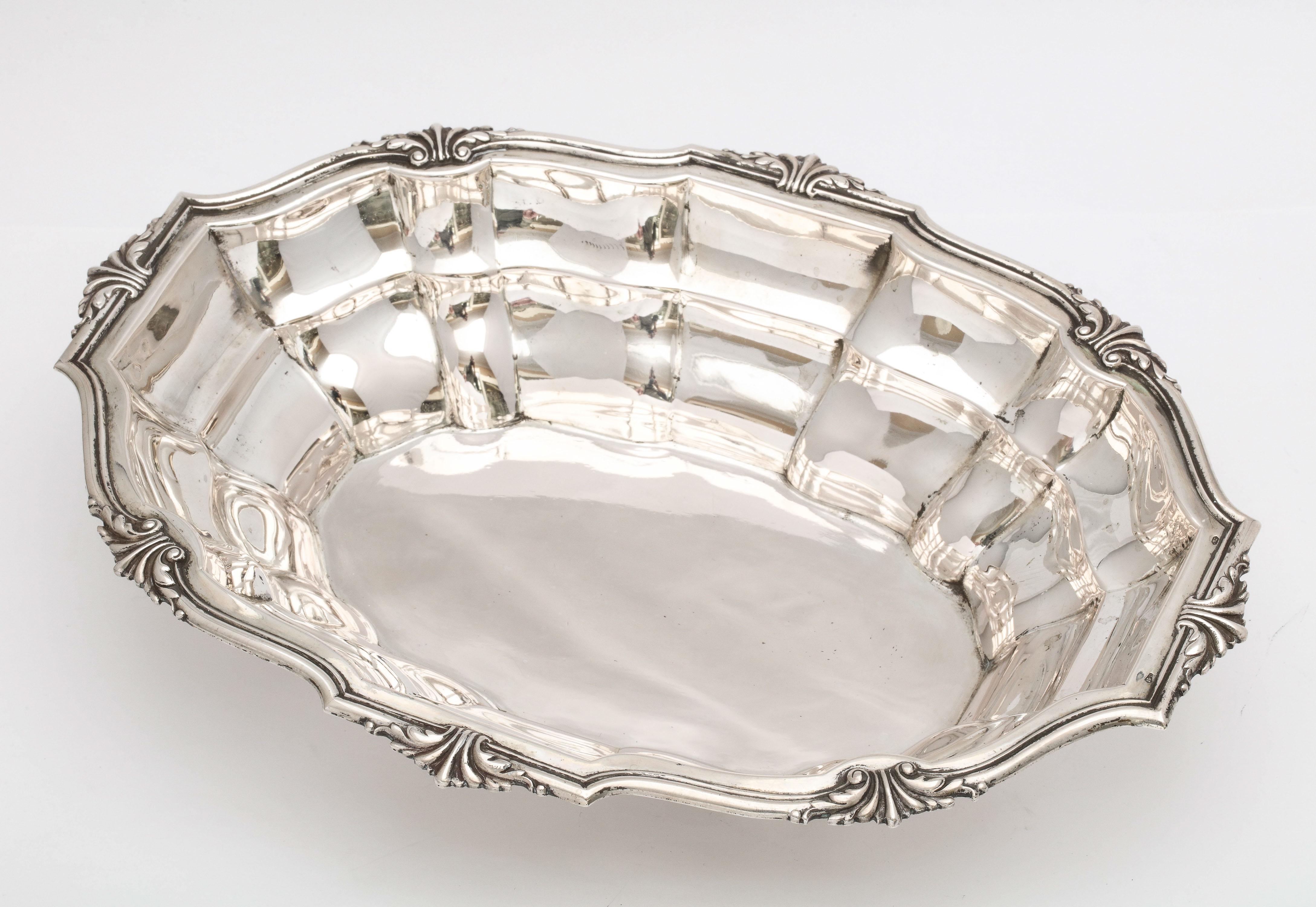 Edwardian Period Continental Silver (.800) Serving Bowl For Sale 6