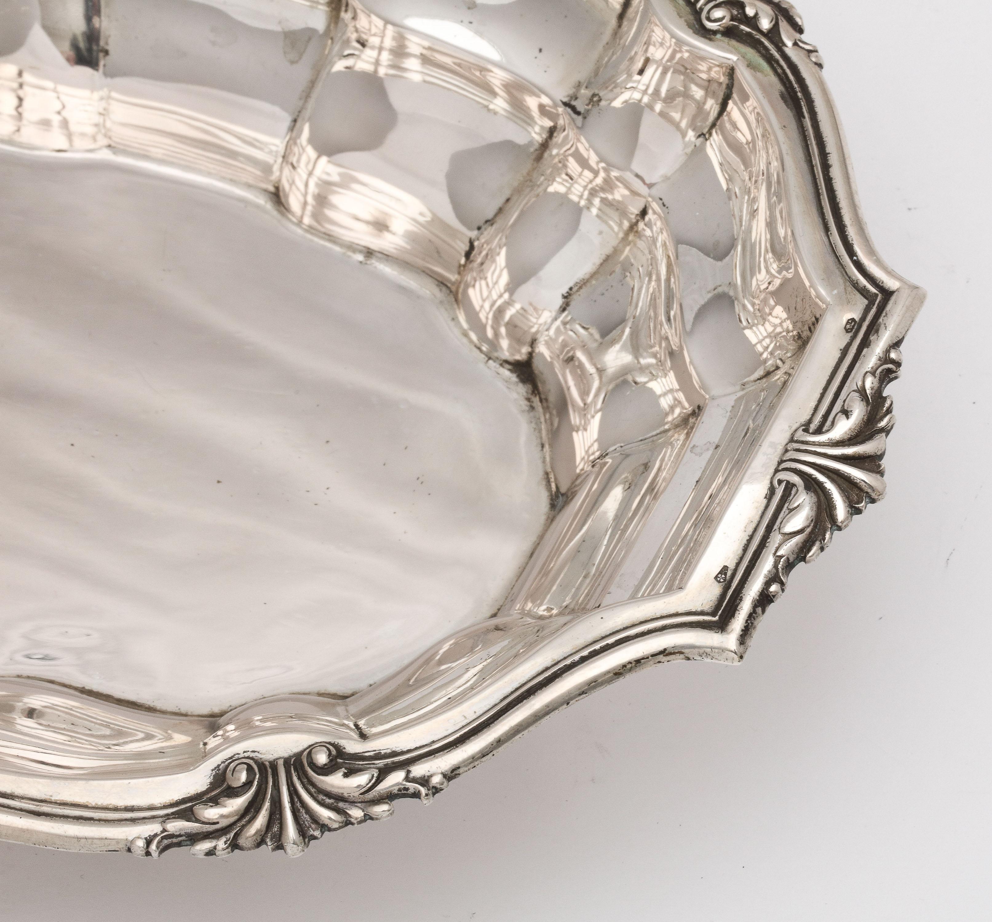 Edwardian Period Continental Silver (.800) Serving Bowl For Sale 7