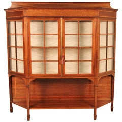 Edwardian Period Inlaid Mahogany Display Cabinet