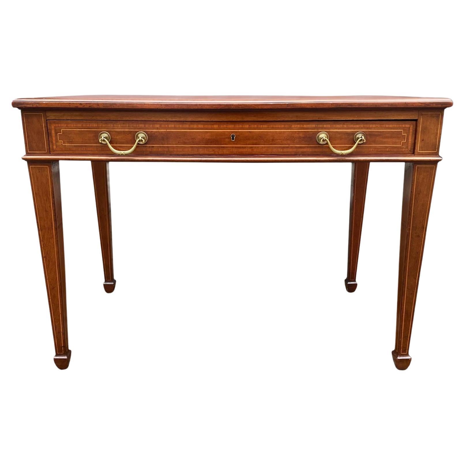 Edwardian Roll Top Mahogany Desk/Writing Table at 1stDibs
