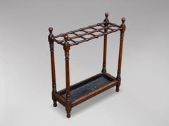 Edwardian Period Mahogany Stick Stand or Umbrella Stand