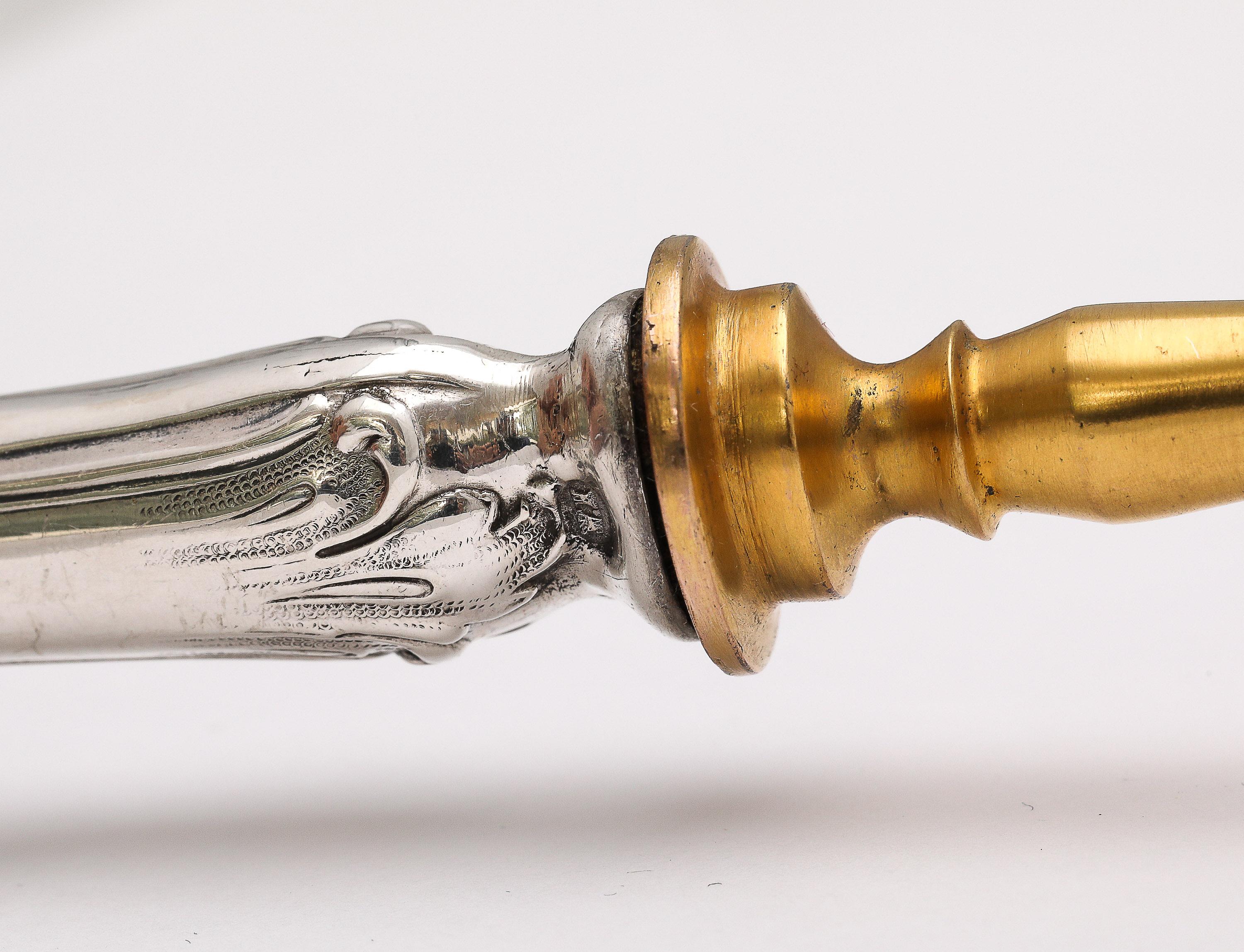 Edwardian Period Russian Silver (.840)- Mounted Fish Serving Set -Service for 12 For Sale 3