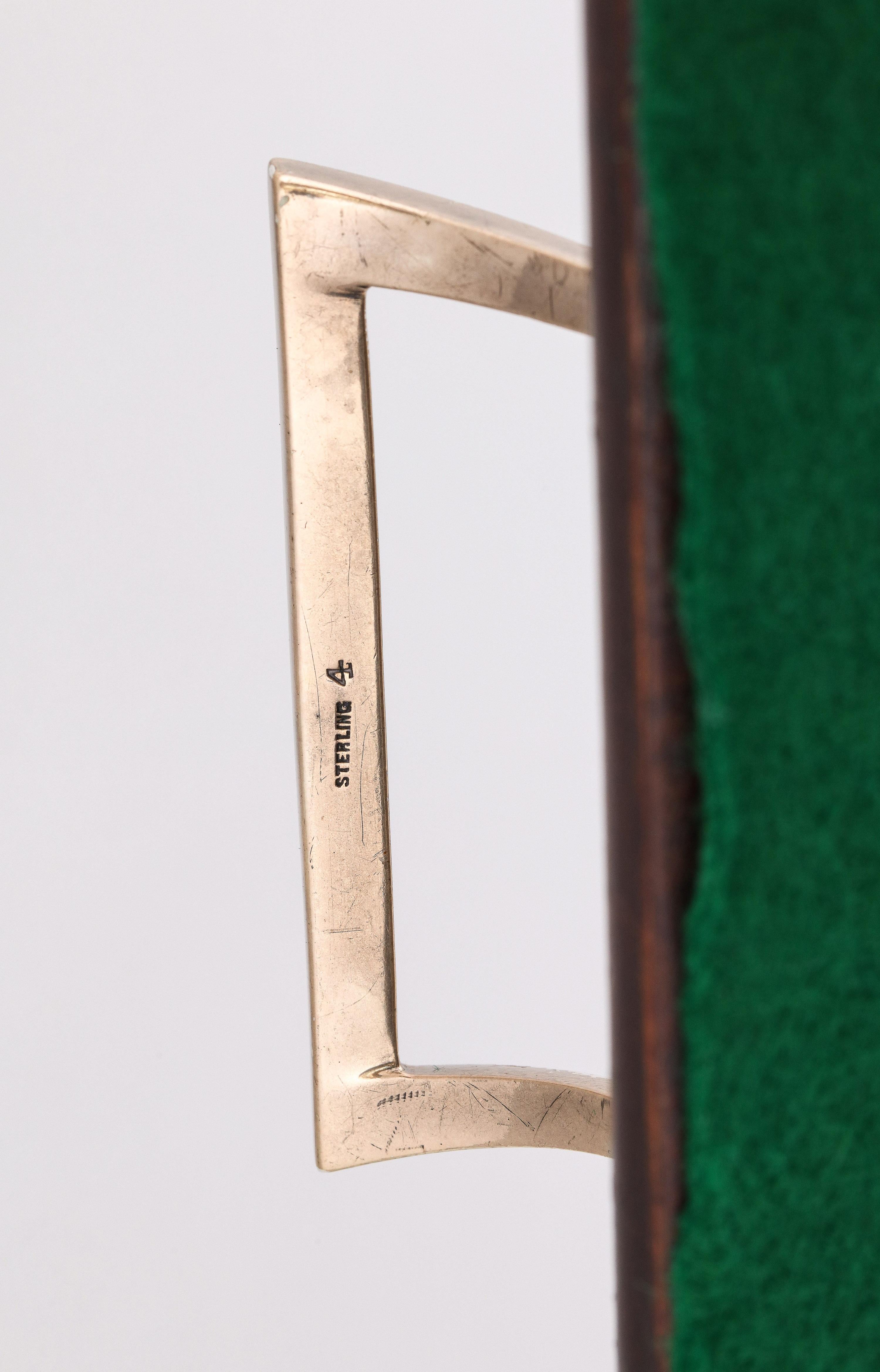 Plateau de galerie d'époque édouardienne de style Sheraton monté sur argent sterling en vente 6