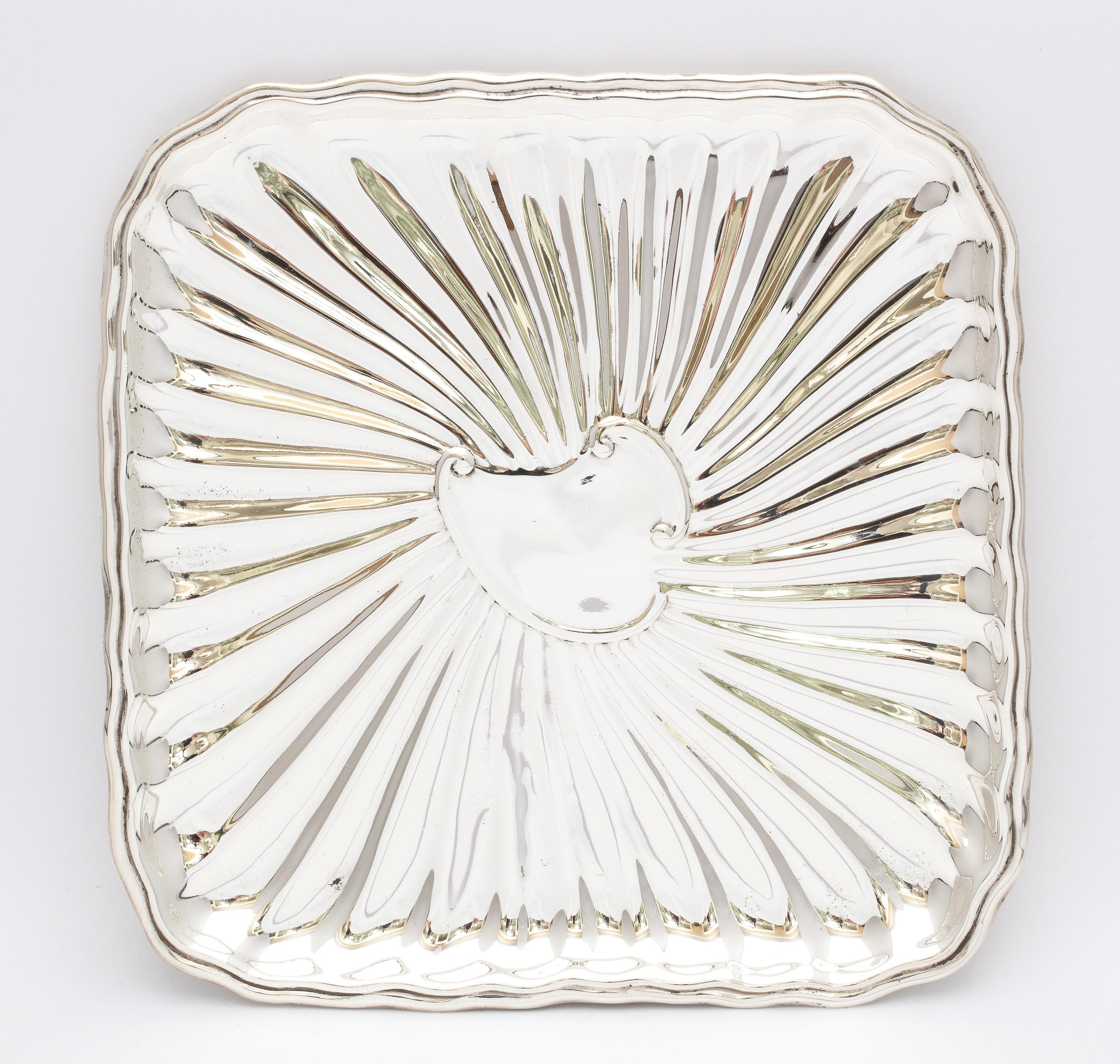 Edwardian Period Sterling Silver Card Tray, J.E. Caldwell For Sale 4
