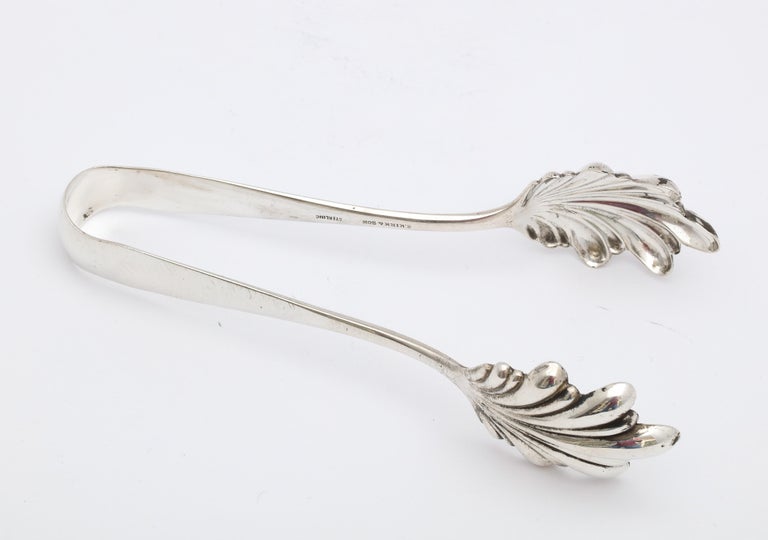 Edwardian Period Sterling Silver Ice Tongs by S. Kirk and Son For Sale 8