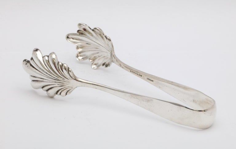 Edwardian Period Sterling Silver Ice Tongs by S. Kirk and Son For Sale 4
