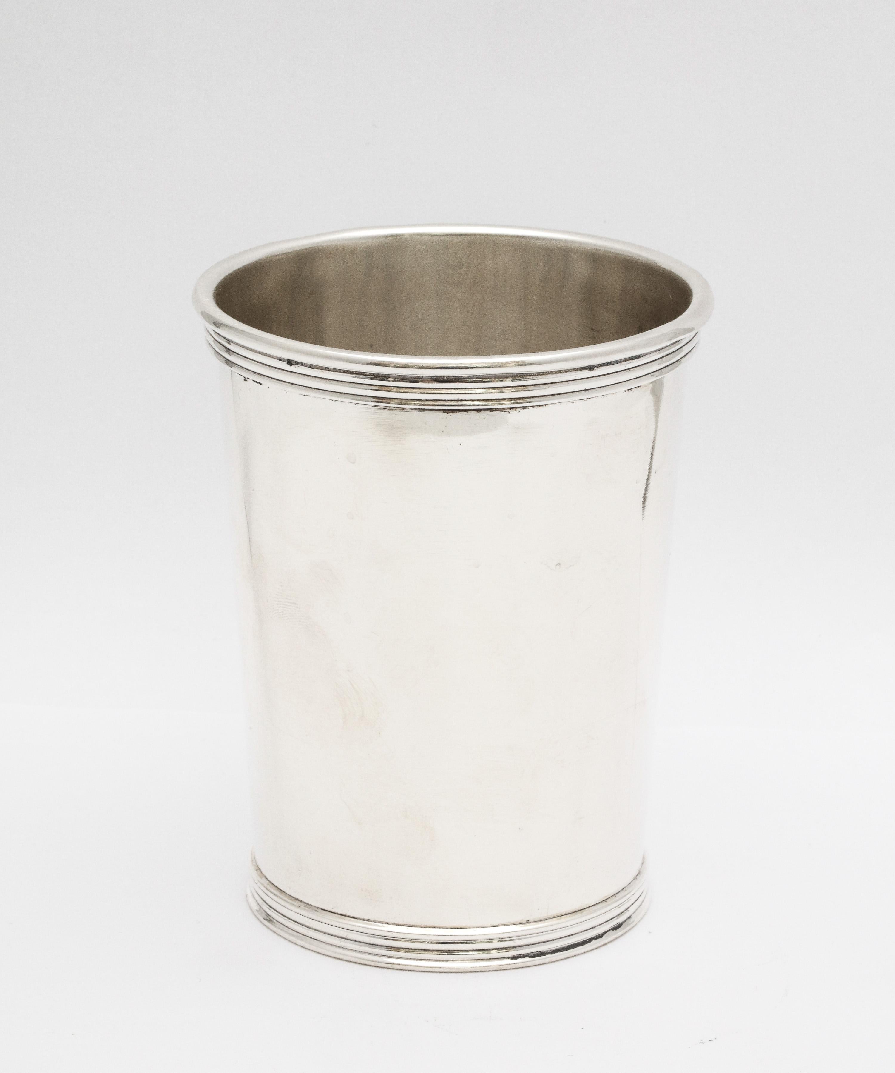 Edwardian Period Sterling Silver Mint Julep Cup In Good Condition In New York, NY