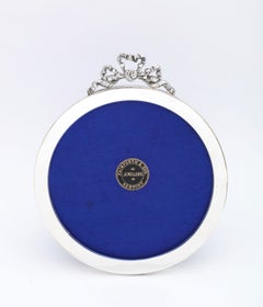 Cornice rotonda d'argento del periodo edoardiano