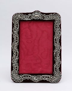 Edwardian Period Victorian Style Sterling Silver Picture Frame