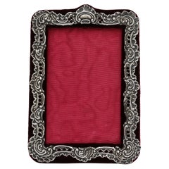 Antique Edwardian Period Victorian Style Sterling Silver Picture Frame