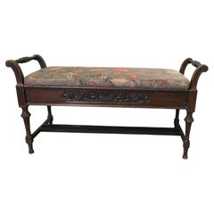 Edwardian Piano Stool Duet Stool, with Liberty Style Design